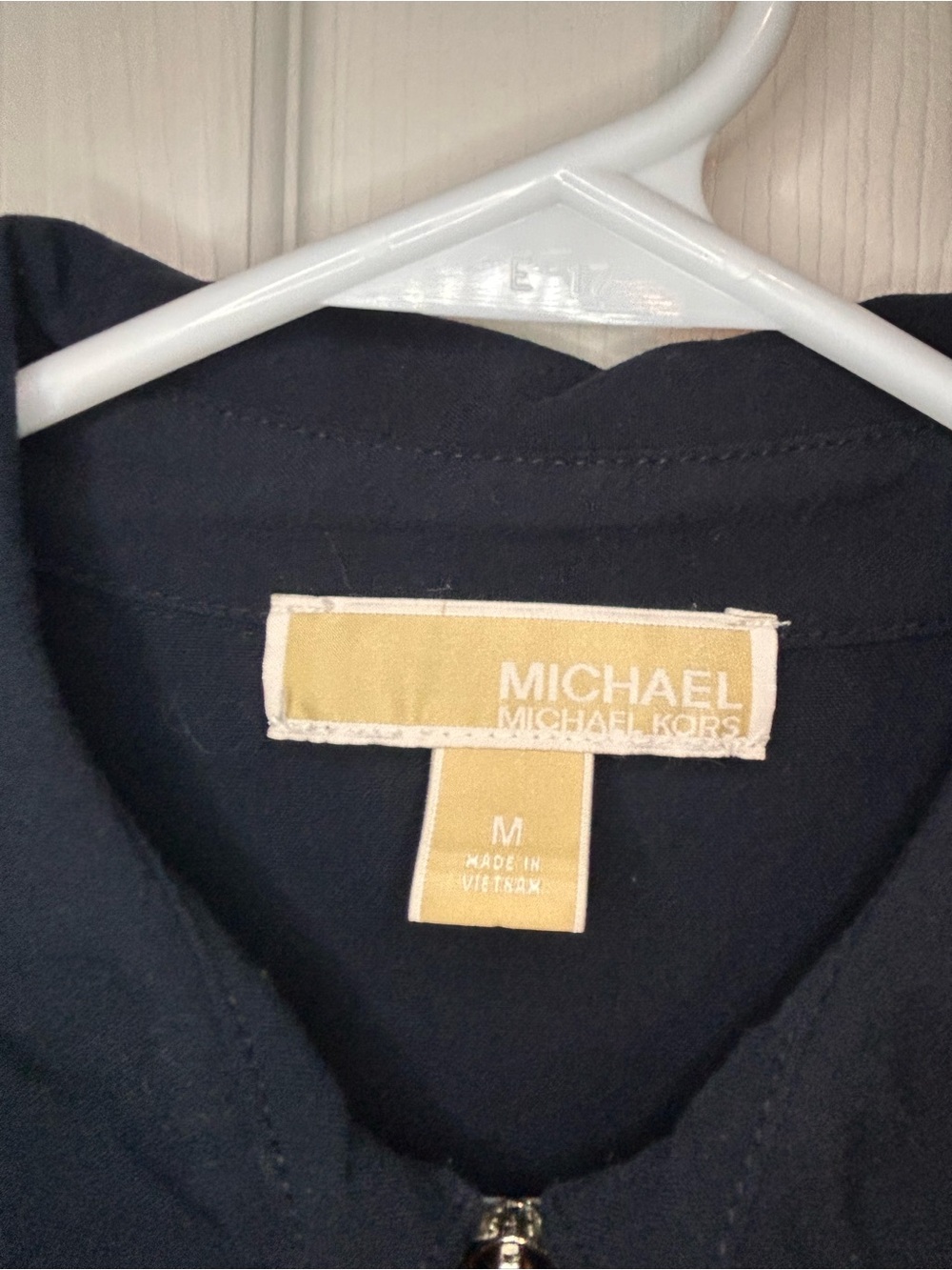 Michael Kors Black Zip-Front Trench Coat Dress - Picture 3 of 8